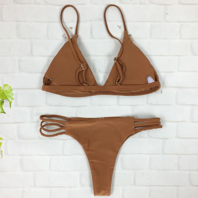 Coffee Brown Bikini Set