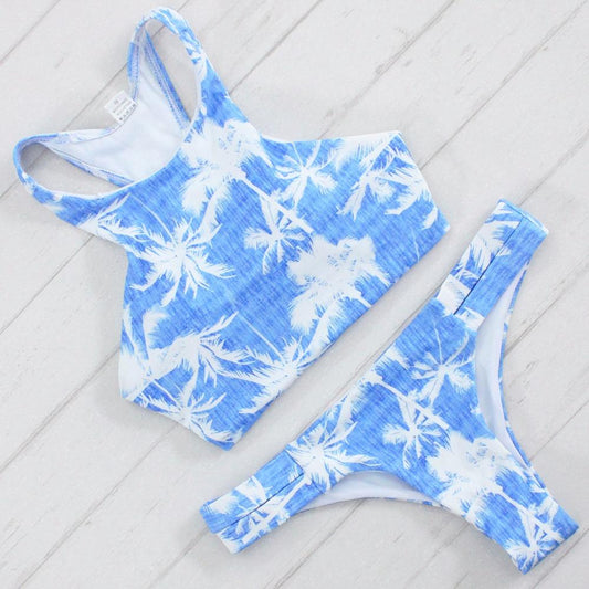 Palmy Blue Bikini Set