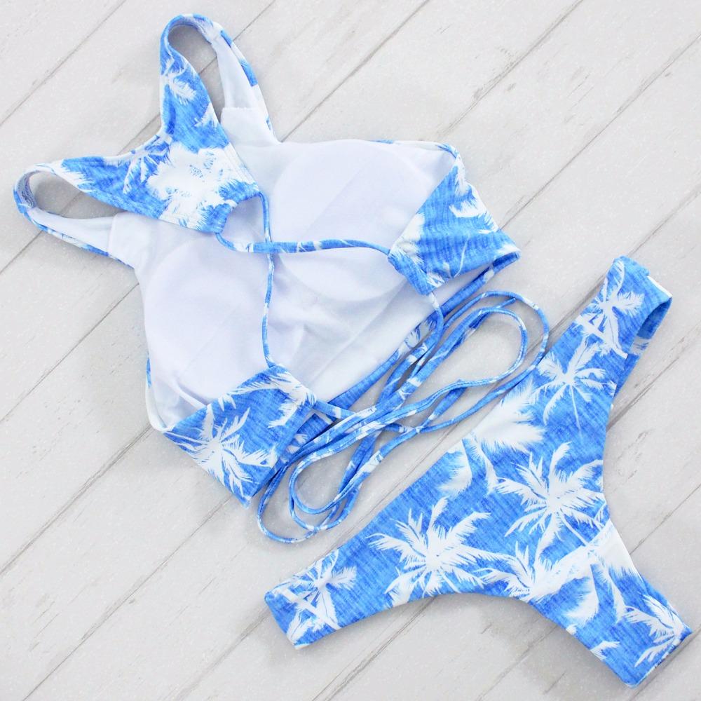 Palmy Blue Bikini Set