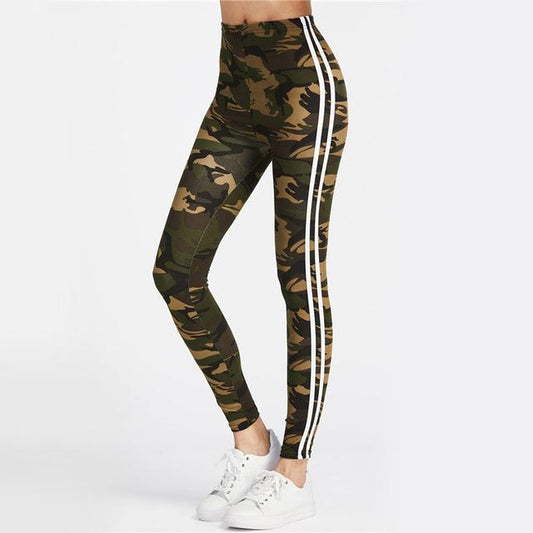 Striped Camo Leggings