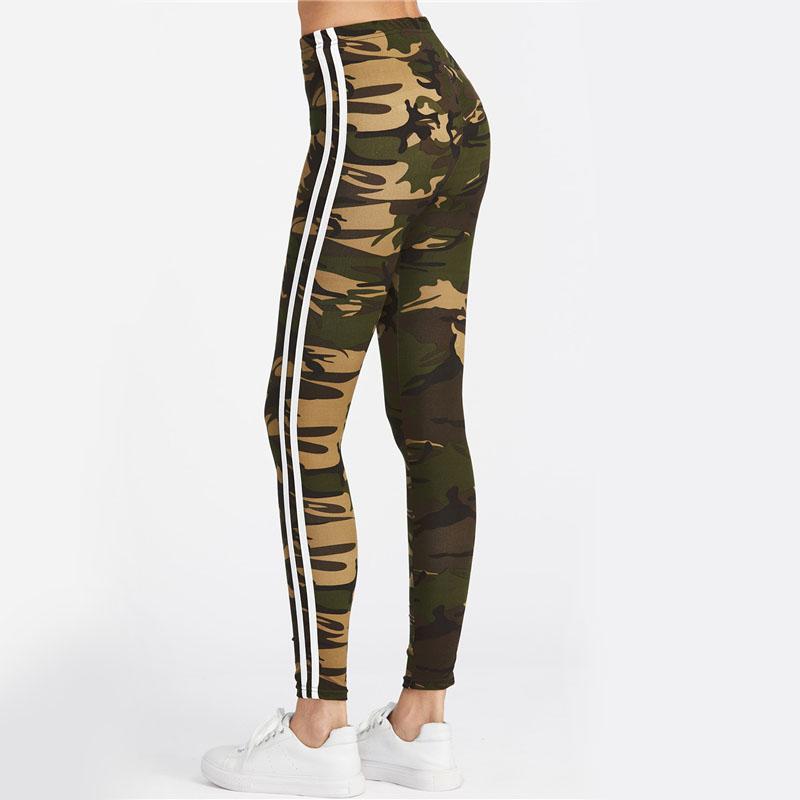 Striped Camo Leggings