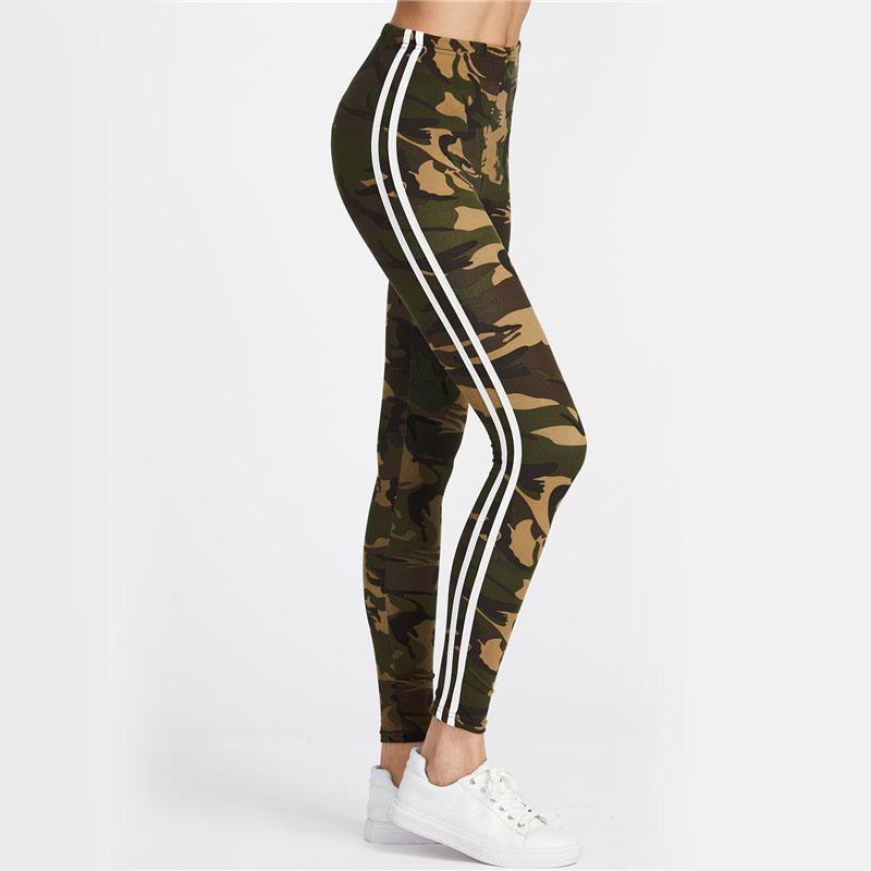 Striped Camo Leggings