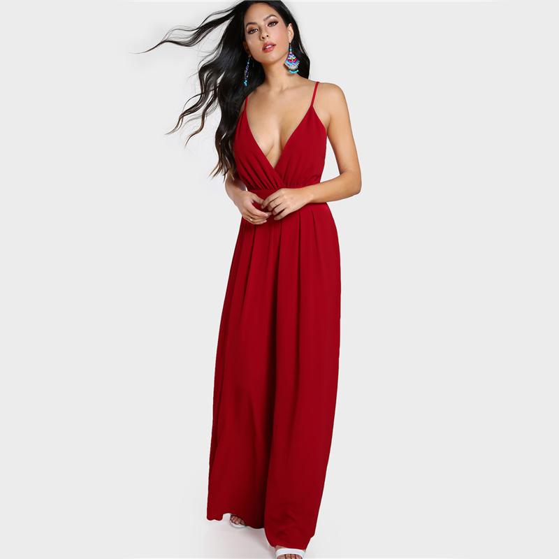 Stella Red Elegant Jumpsuit