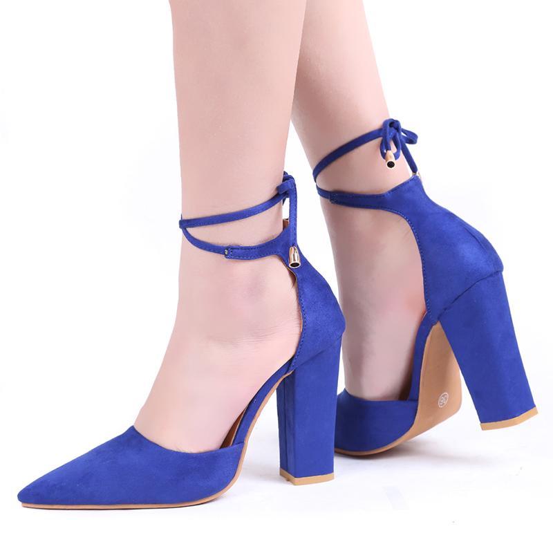 Sarah  Retro Ankle Strap Stiletto