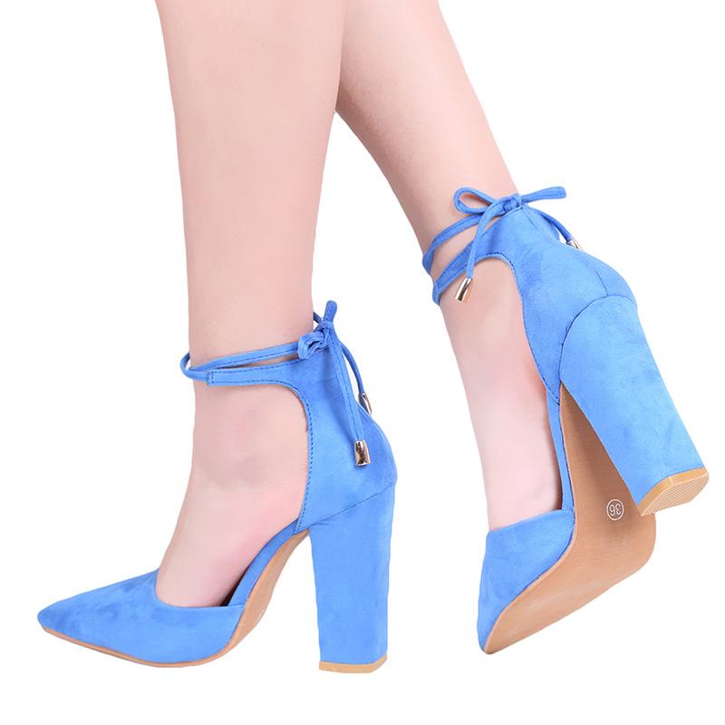 Sarah  Retro Ankle Strap Stiletto