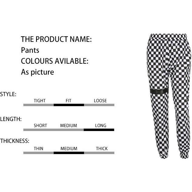 Checkerboard High Waist Joggers