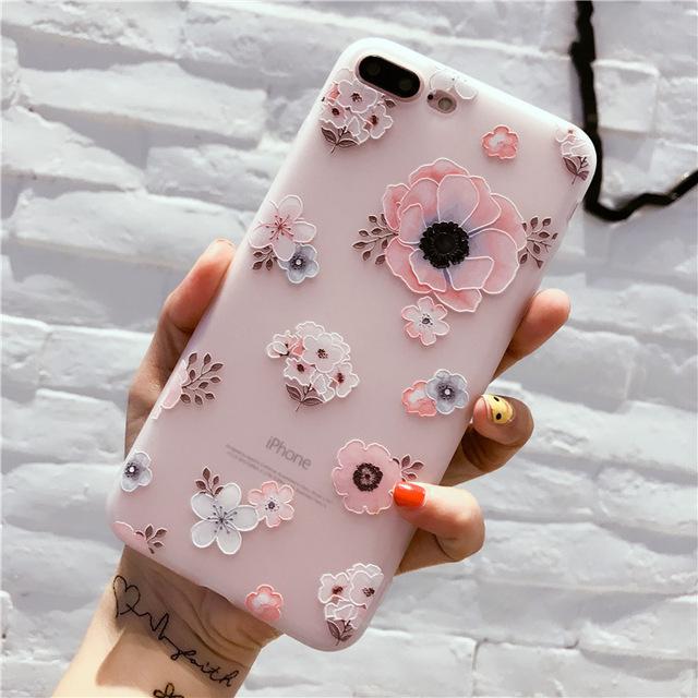 Cute Floral & Kitty Case