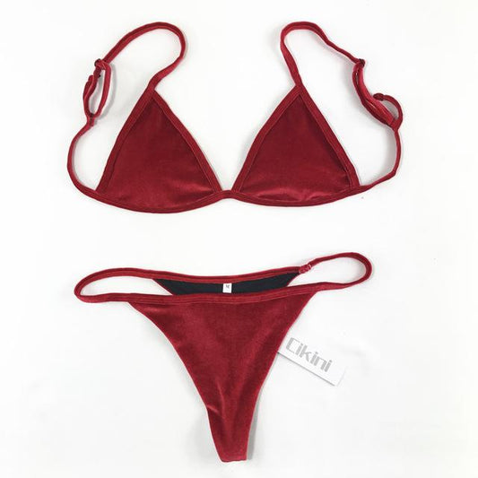 Elizabeth Velvet Bikini Set