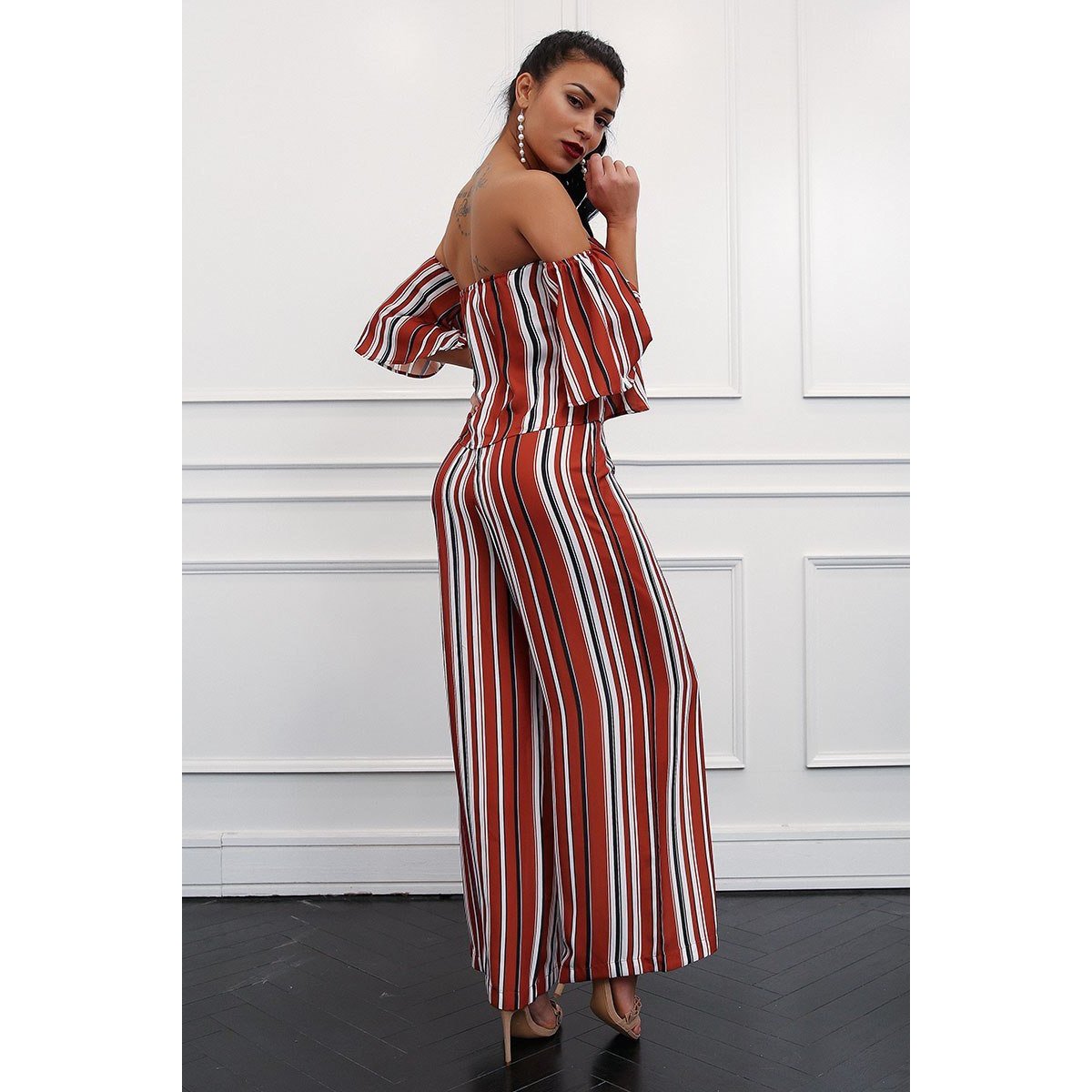 Adalyn Striped Two Piece Jumpsuit