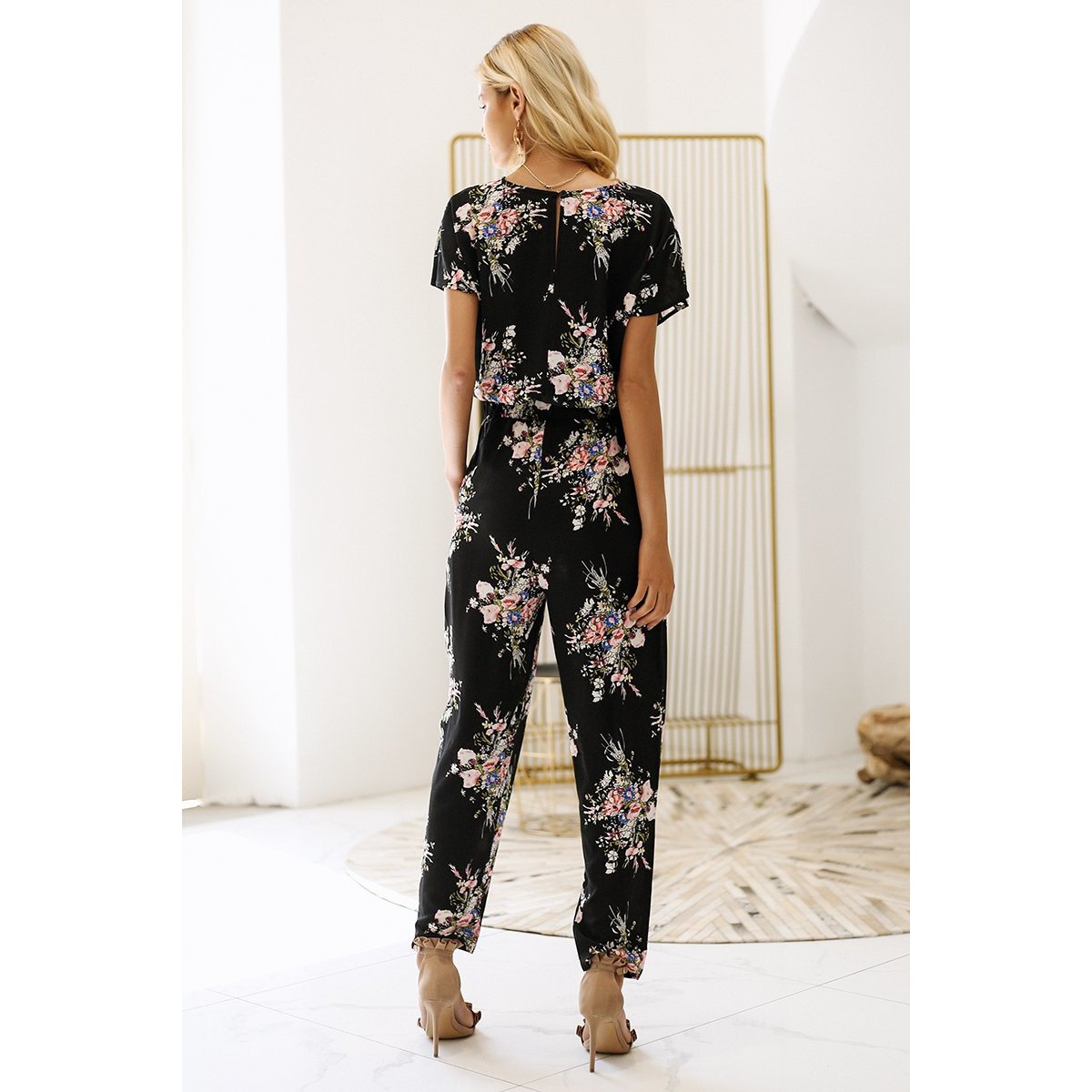 Brianna Floral Boho Jumpsuit