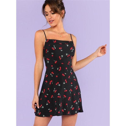 Sheryl Cherry Cami Dress