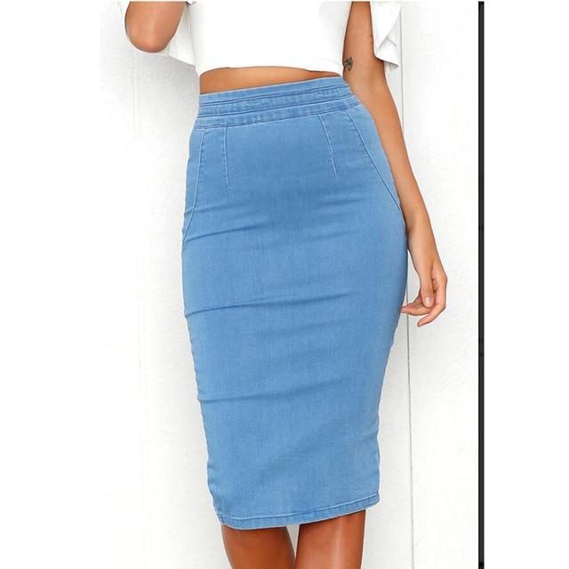 Indy Long Denim Skirt