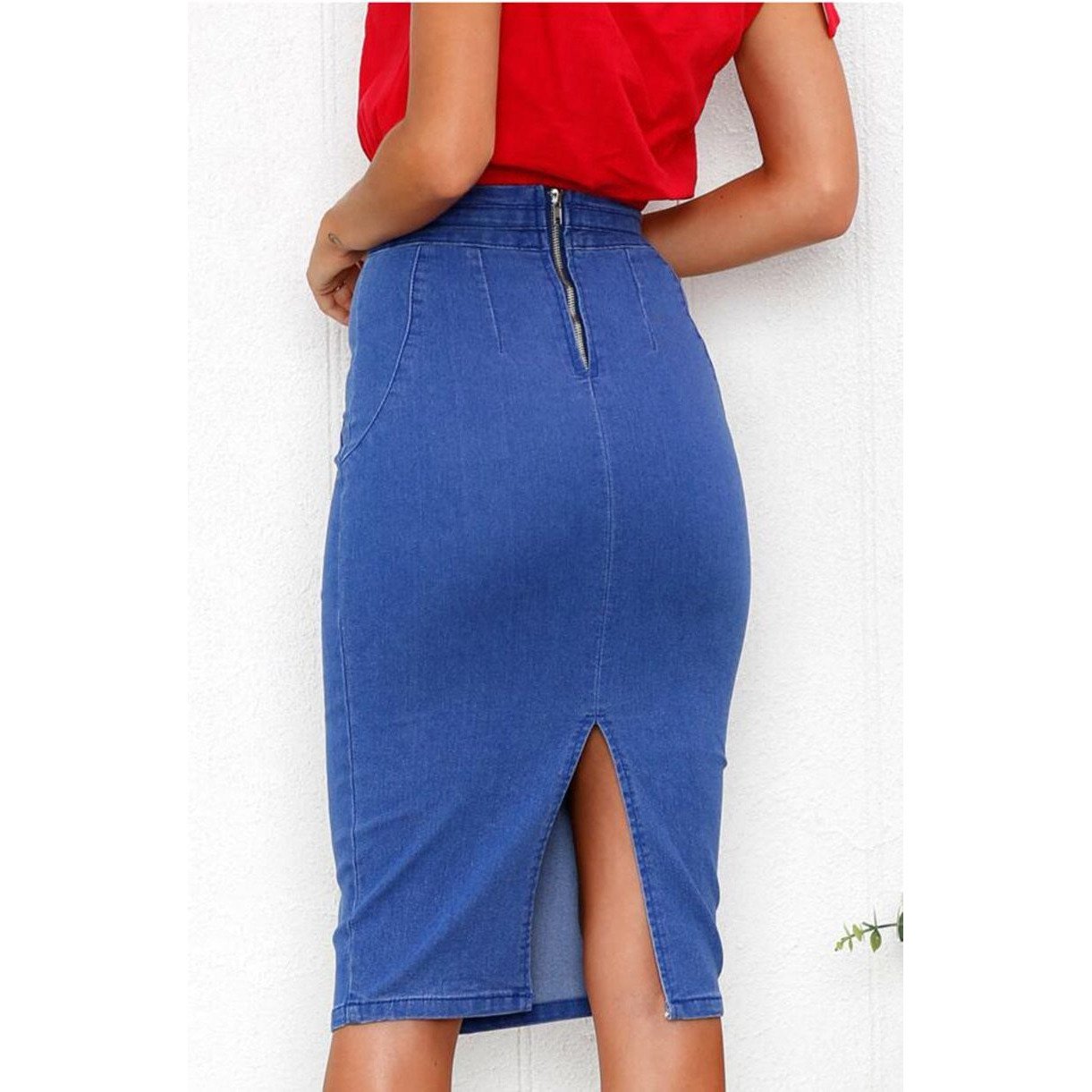 Indy Long Denim Skirt