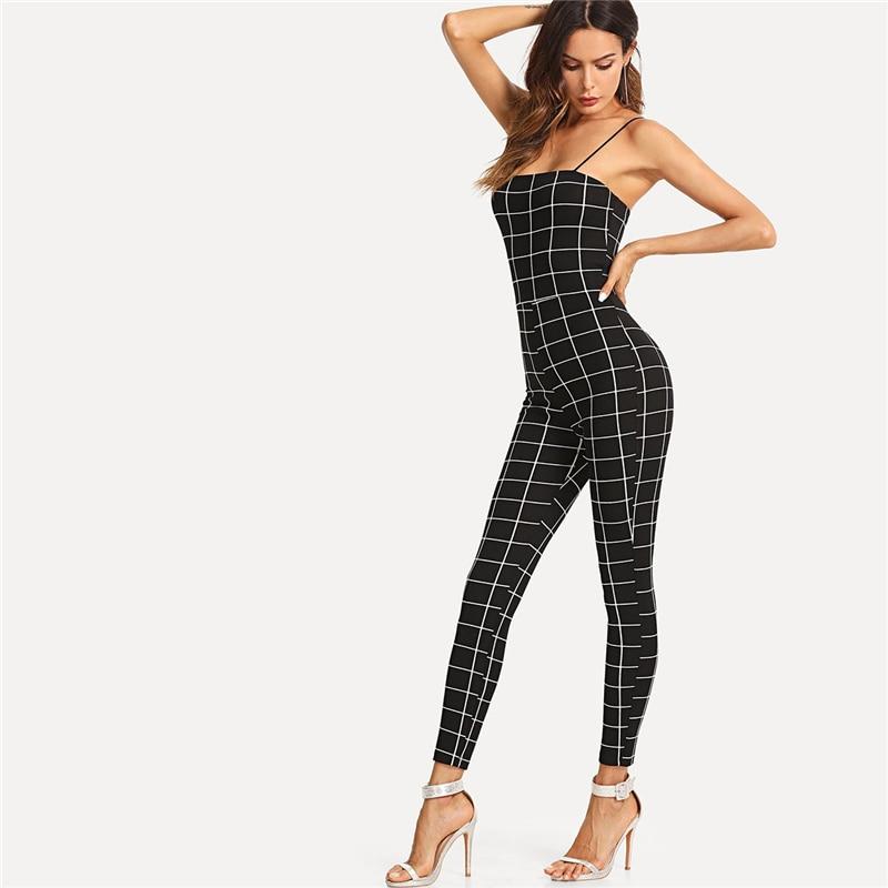 Caryl Grid Jumpsuit