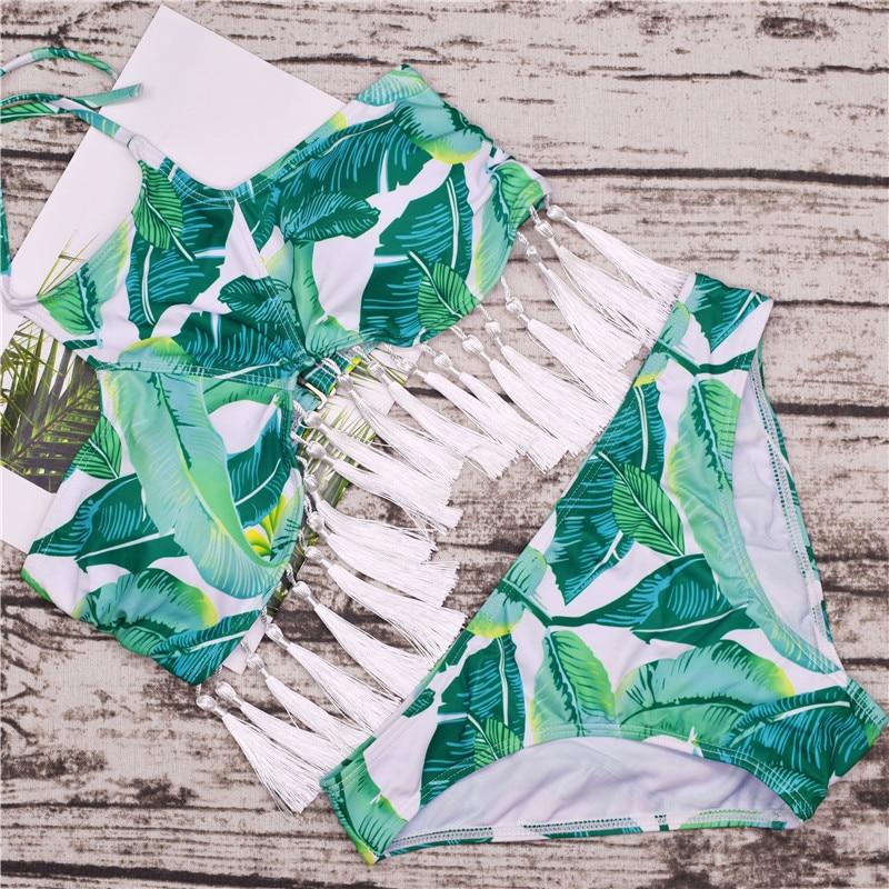 Leafy Tassel Bikini Set