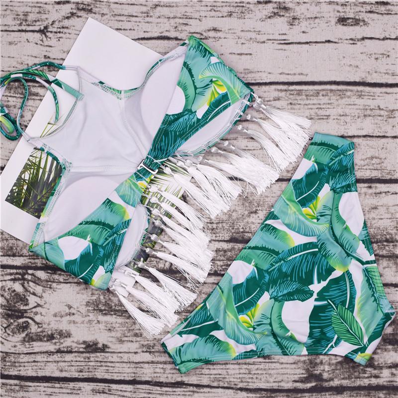 Leafy Tassel Bikini Set