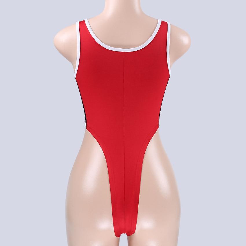 Erin Patchwork Zipper Bodysuit