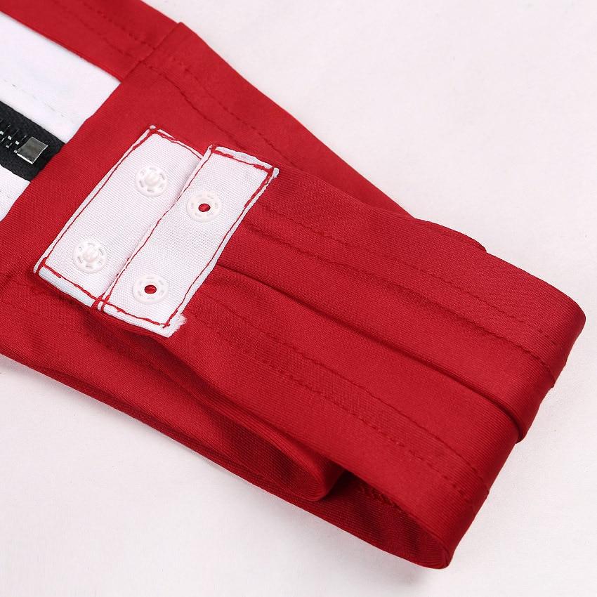 Erin Patchwork Zipper Bodysuit