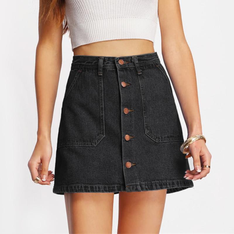 Jess Denim A Line Skirt