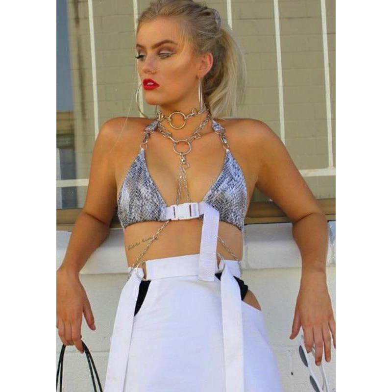 Eden Front Strapped Crop Top