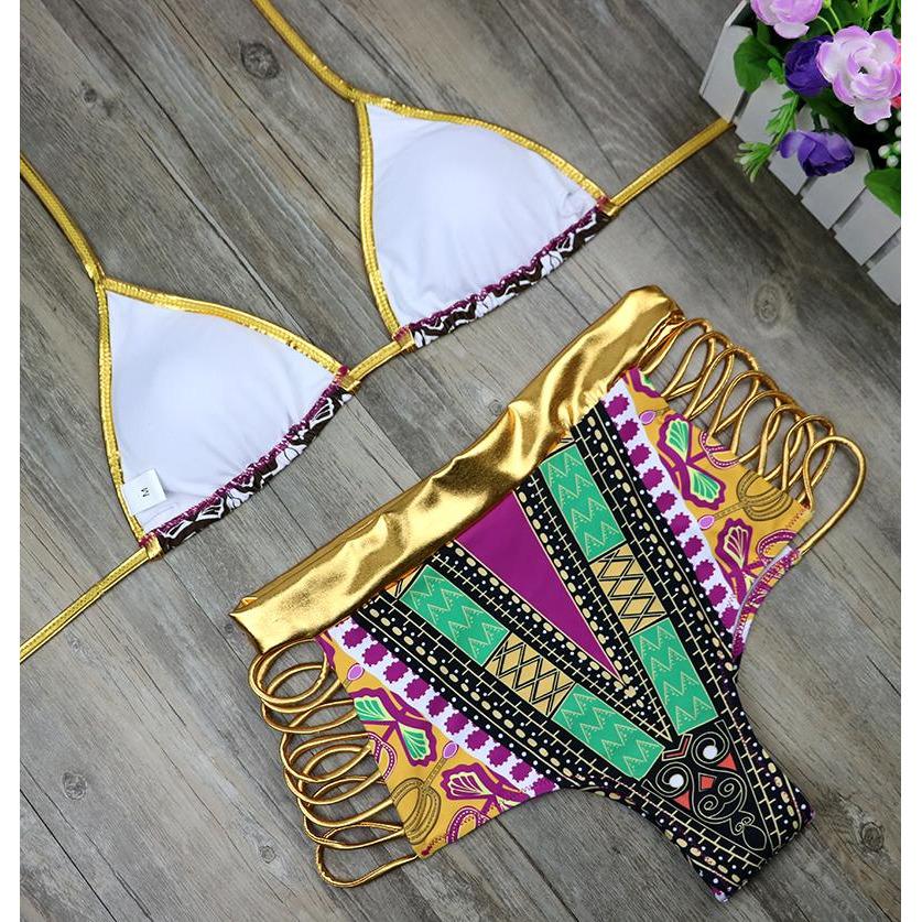 Abeni High Waist Bikini Set