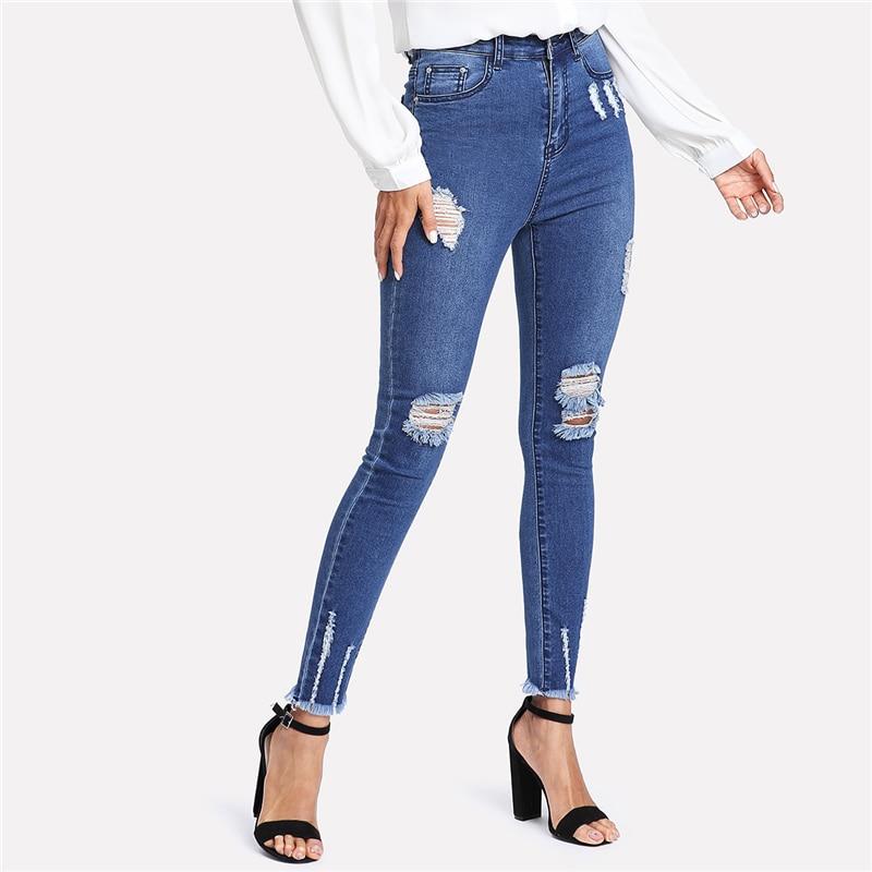 Evie Ripped Denim Jeans