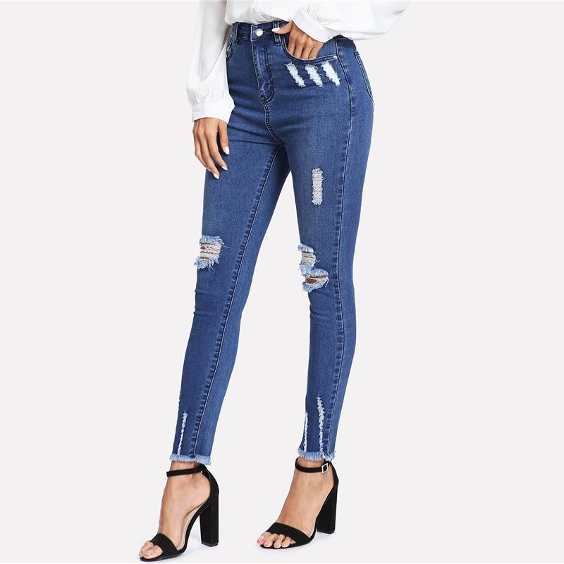 Evie Ripped Denim Jeans