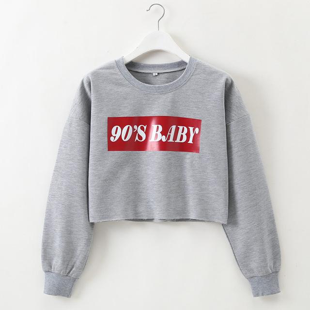 90's Baby Cropped Sweatshirt