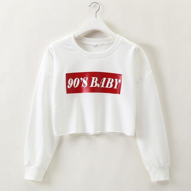 90's Baby Cropped Sweatshirt