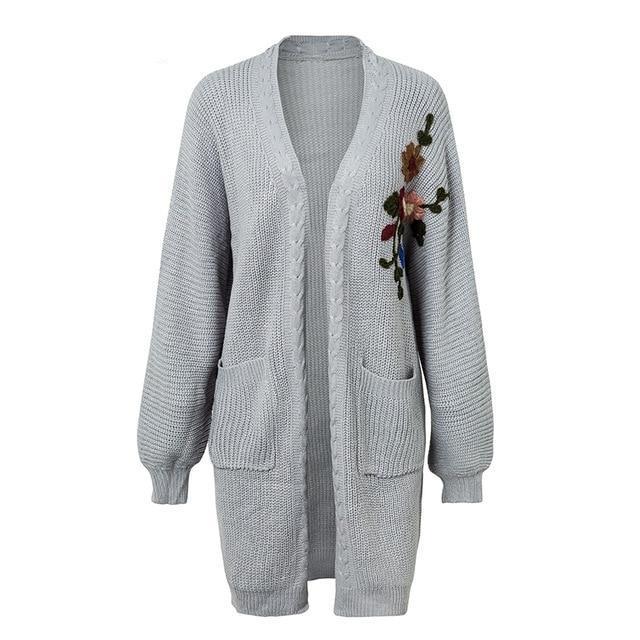 Jamie Floral Embroidered Cardigan