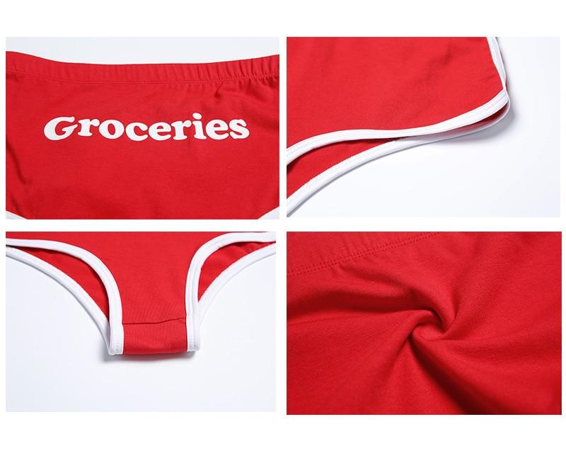 Groceries High Waisted Booty Shorts