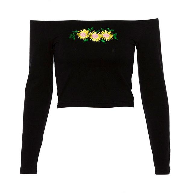 Sarah Sunflower Crop Top
