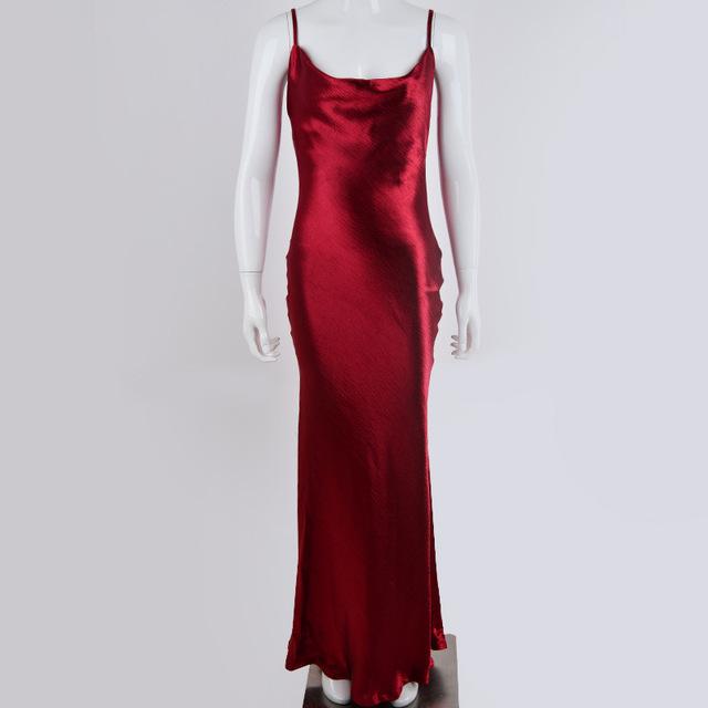 Aviance Satin Maxi Dress