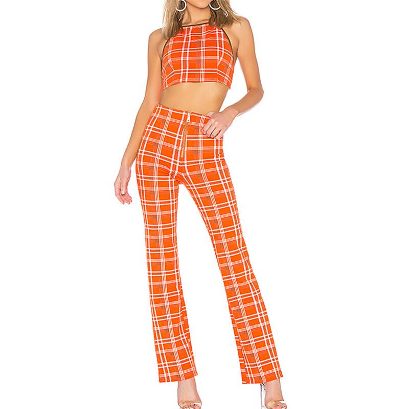 Evy Plaid Two Piece Set