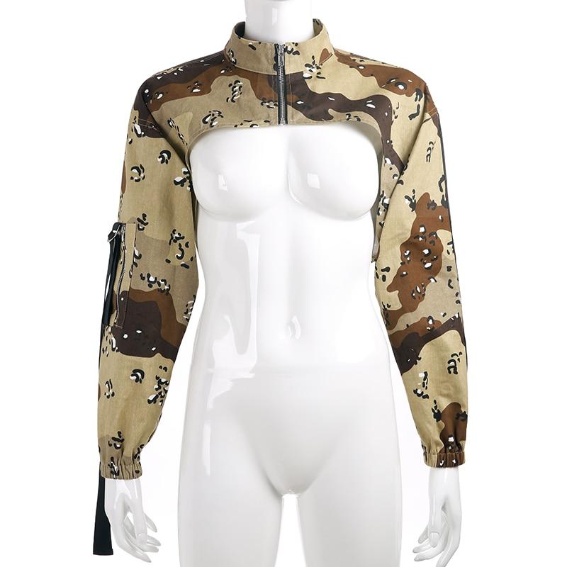 Christy Camouflage Cropped Jacket
