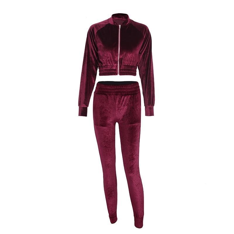 Velvet Two Piece Set