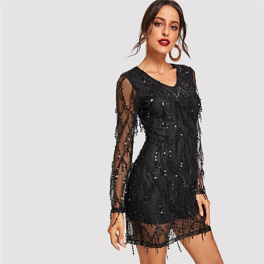 Yessica Fringe Mini Dress