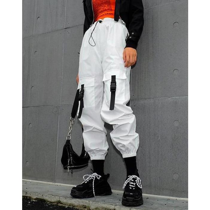 Carmen Drawstring Loose Cargo Pants