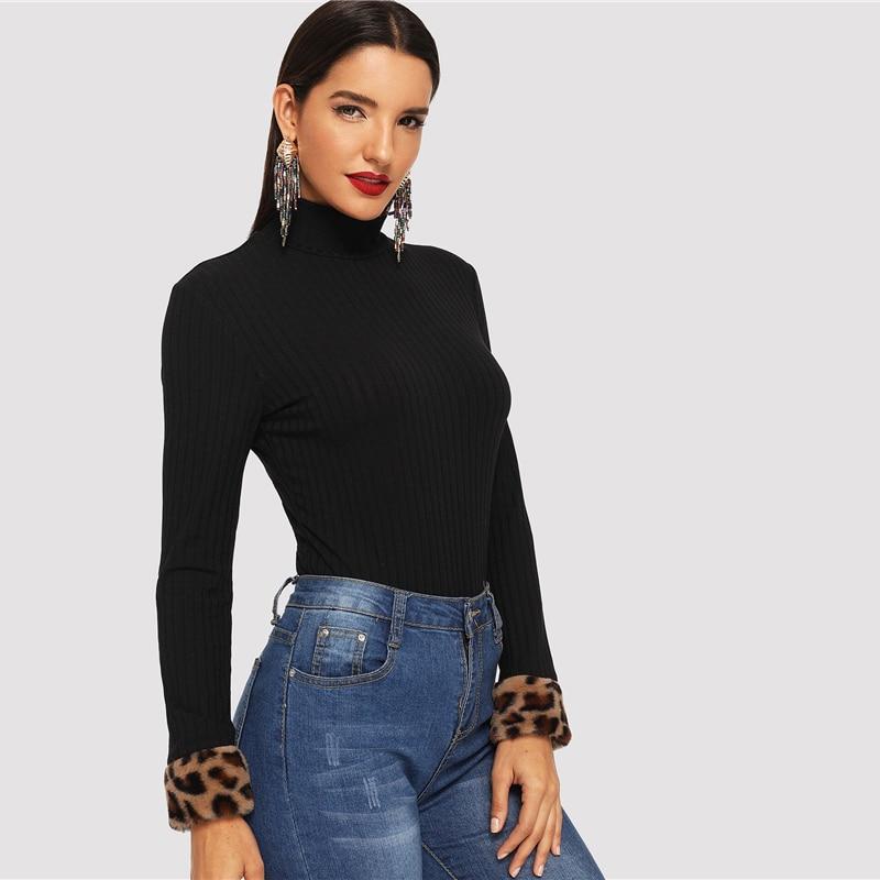 Elaine Leopard Cuff Tee