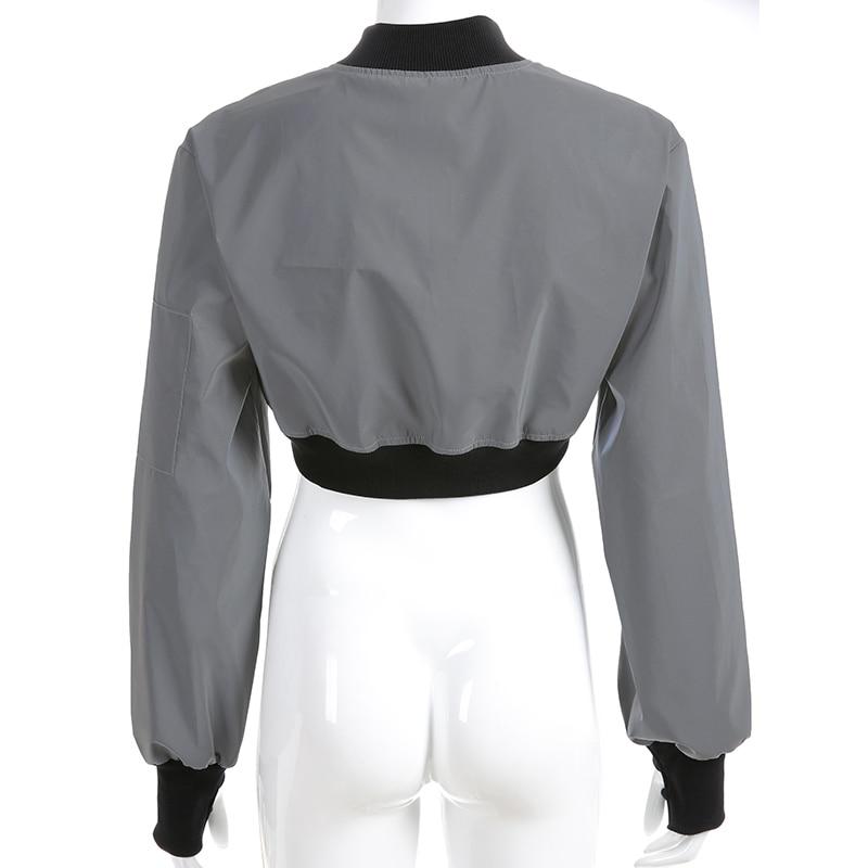 Cherie Reflective Cropped Out Jacket