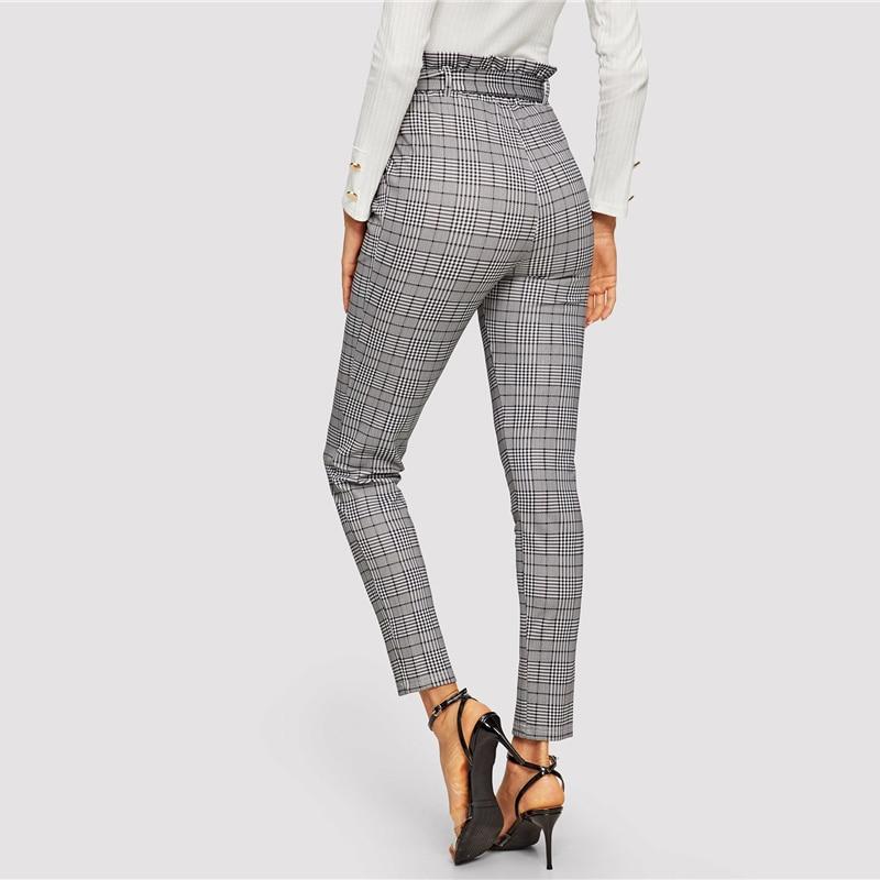 Lou Plaid Pants with Front Knot