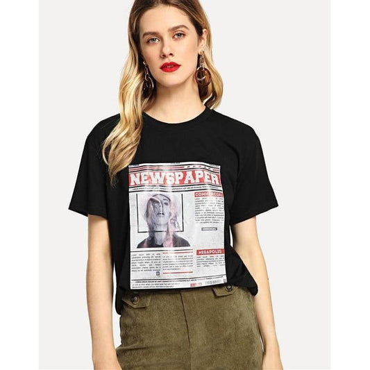 Newspaper Graphic Tee