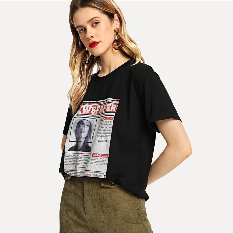 Newspaper Graphic Tee