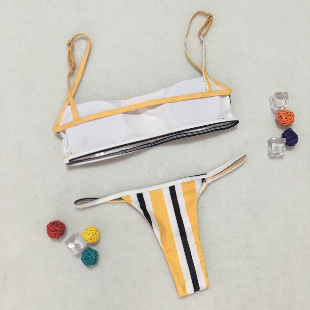 Cristy Stripe Bikini Set