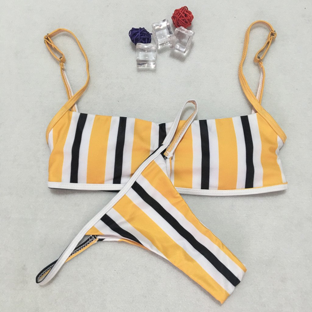 Cristy Stripe Bikini Set