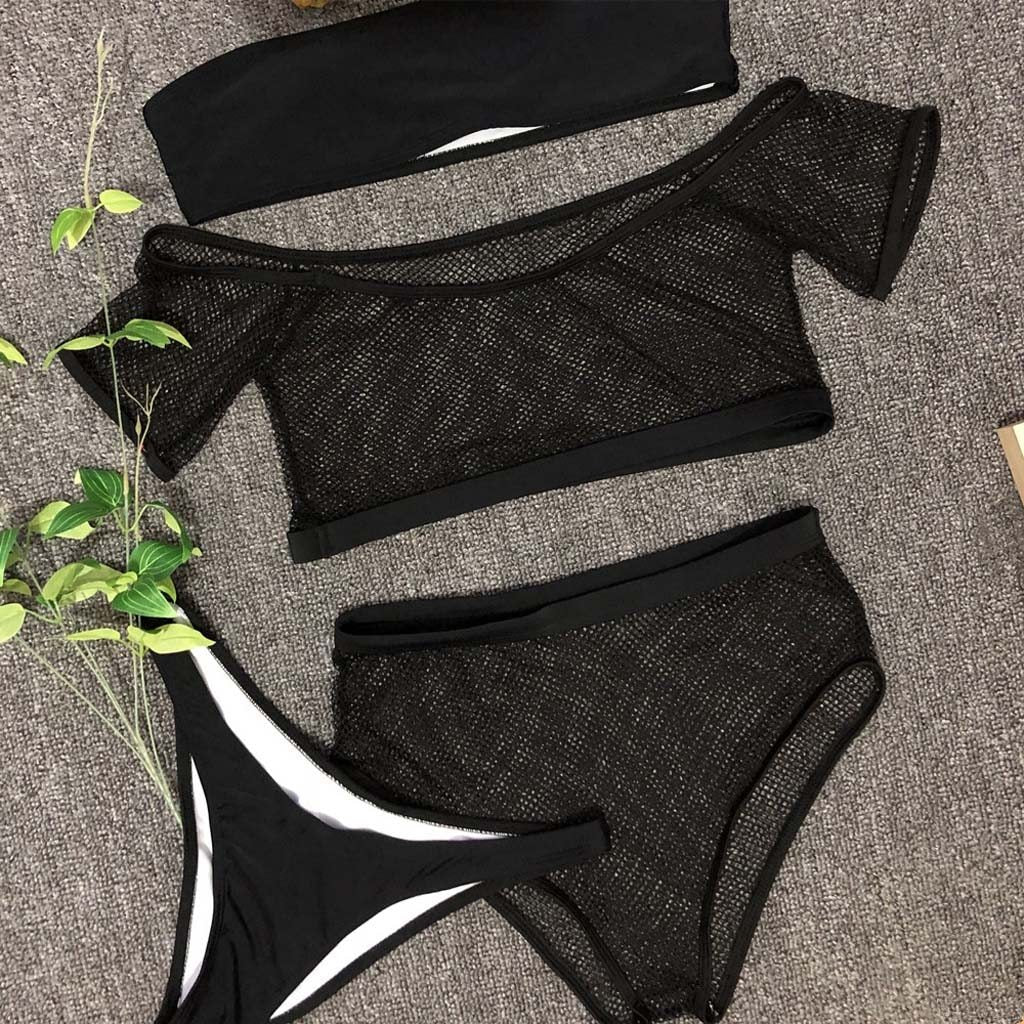 Traji Fish Net Bikini Set