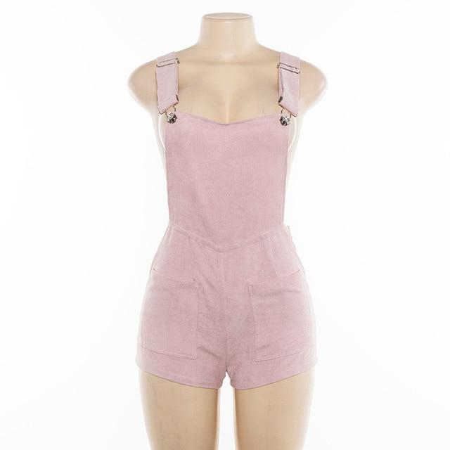 Pink High Waisted Overalls