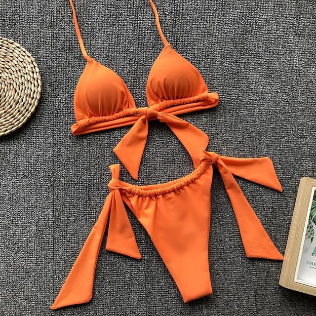 Stella Lace Up Micro Bikini Set