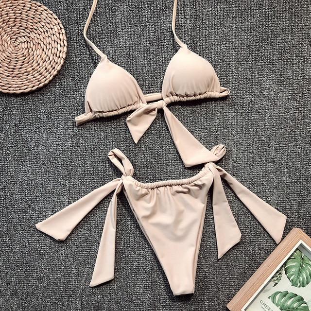 Stella Lace Up Micro Bikini Set